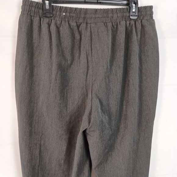 Nine West Relaxed Pintuck Joggers Gray Drawstring Waist NWOT Pants Size L - Picture 6 of 7